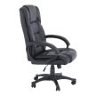 Irodai fotel, fekete textilbőr, SIEMO NEW