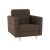 Szövetborítású fotel, barna (csokoládé), AMEDIA