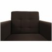 Szövetborítású fotel, barna (csokoládé), AMEDIA