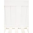 Ágy pótággyal, tűnyalábos fenyőfa, fehér, 90x200, GLAMIS