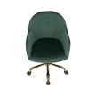 irodai szék, zöld Velvet szövet/arany, EROL