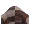 Dizájnos fotel, patchwork/bükk, TERST