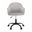 Irodai szék, Velvet anyag világosszürke/fekete, EROL