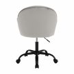 Irodai szék, Velvet anyag világosszürke/fekete, EROL