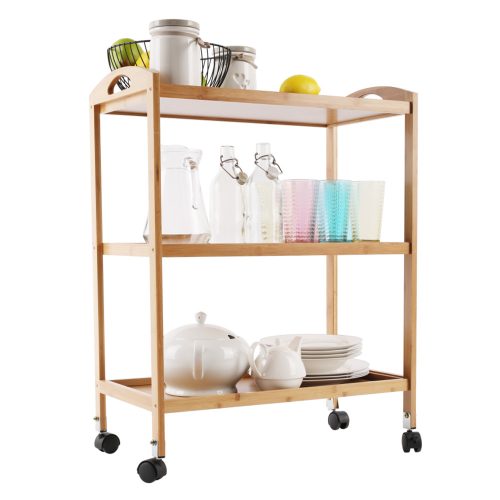 Tálalókocsi, természetes, MARSEL