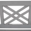 Fából készült kerti pad, szürke, 150 cm, FABLA