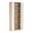 Zárt polcos szekrény, sonoma tölgy/fehér, JOHAN 2 NEW 05
