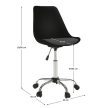 Irodai szék, fekete/sötétszürke, DARISA NEW
