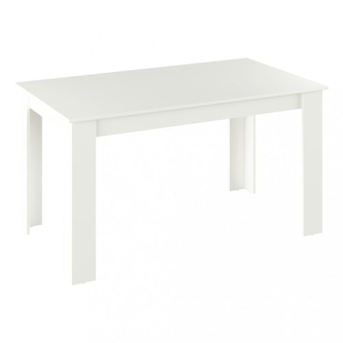 Étkezőasztal, fehér, 140x80 cm, GENERAL NEW