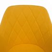 Irodai szék, szövet sárga/fehér, SANTY