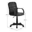 Irodai fotel, fekete, AYLA NEW