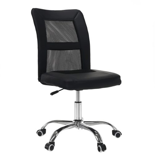 Irodai fotel, fekete/króm, IDOR 2 NEW