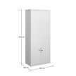Szekrény 4D1S, fehér, ERODIN