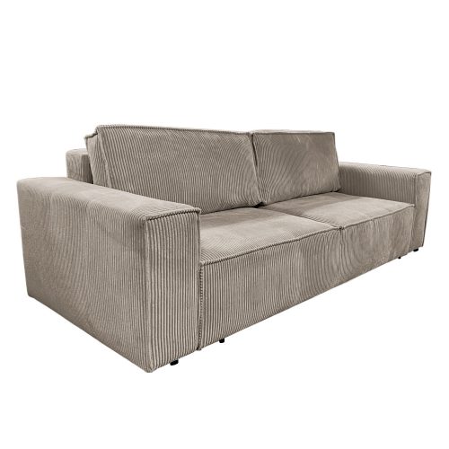 Kihúzható heverő, szürkésbézs Taupe, HARPERA BIG SOFA