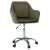 Irodai fotel, szürkésbarna Taupe Velvet anyag/króm, KLIAN