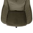 Irodai fotel, szürkésbarna Taupe Velvet anyag/króm, KLIAN
