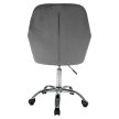 Irodai fotel, szürke Velvet anyag/króm, KLIAN