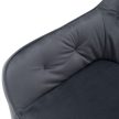 Design fotel, szürke Velvet szövet, VERIO