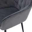 Design fotel, szürke Velvet szövet, VERIO
