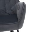 Design fotel, szürke Velvet szövet, VERIO