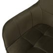 Design fotel, zöld Velvet/fekete, PETIN