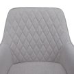 Design fotel, világosszürke/fekete, OSKOR