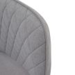 Design fotel, világosszürke/fekete, OSKOR