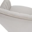 Design fotel, bézses szürke Velvet szövet, AURIL