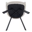 Design fotel, bézses szürke Velvet szövet, AURIL