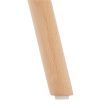 Étkezőasztal,  fehér/bükk, átmérő 90 cm, GAMIN 2 NEW 90