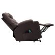 Állítható masszázs fotel, barna, HUDSON