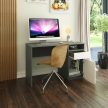 PC asztal, grafit/fehér, BILI NEW