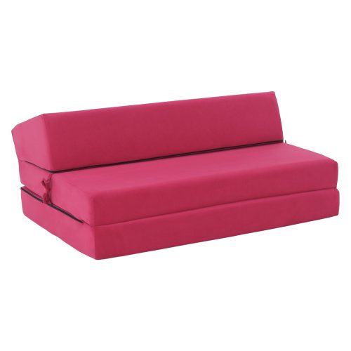 Összecsukható matrac/fotel, 2v1, rózsaszín magenta, VEDIS
