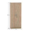 Szekrény zárral, tölgy sonoma, BETTY 2 BE02-003-z0