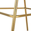 Design bárszék, szürkésbarna Velvet szövet/gold króm arany, DASMIN TYP 2