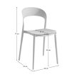 Rakásolható szék, fehér, RADANA NEW