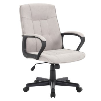 Irodai szék, világosszürke/fekete, LANDIS