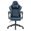 Irodai/gamer szék, kék, teherbírás 150 kg, SAMIE