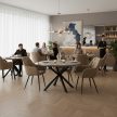 Design fotel, bézs Velvet szövet, VERIO NEW