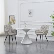 Design fotel, szürke Velvet szövet, VERIO NEW