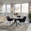 Design fotel, fekete Velvet szövet, VERIO NEW