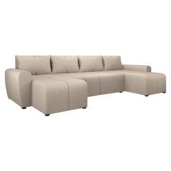 Univerzális ülőgarnitúra, bézs, DELIN U UNI