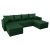 Univerzális ülőgarnitúra, zöld, DUAN U UNI