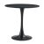 Étkezőasztal, fekete, átmérő 80 cm, REVENTON NEW