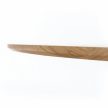 Étkezőasztal, tölgy/fekete, átmérő 80 cm, REVENTON NEW