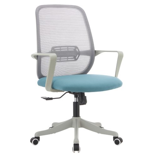 Irodai szék, szürke/kék, DERVIN