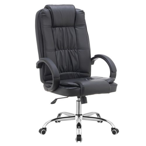 Irodai szék, fekete ekobőr, MADOX NEW