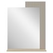 Tükör 65, szürkésbarna Taupe/silverjack tölgy, DOMCA
