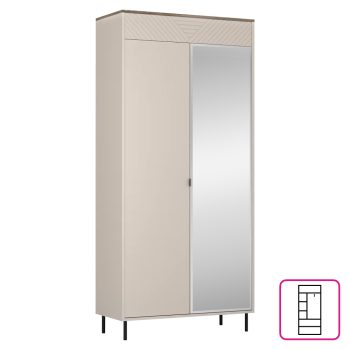 Szekrény, kasmír/castello tölgy, EYCO 2D/40