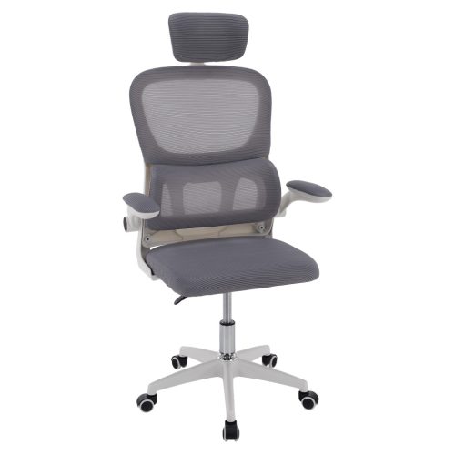 Irodai szék, szürke/fehér, FERIS